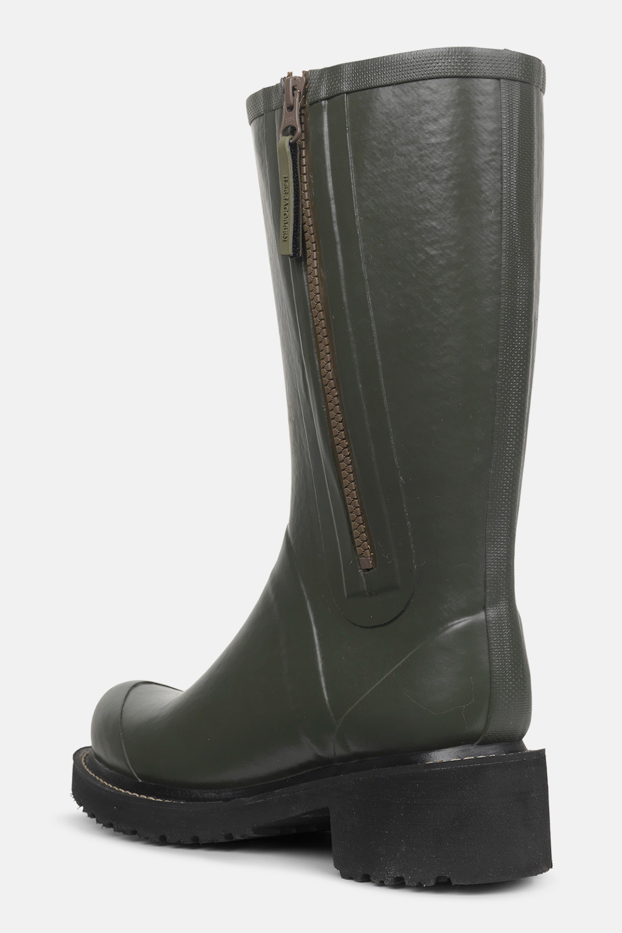 Ilse Jacobsen Hornbæk Footwear 3/4 Rubber Boots With Zip Rain boots 410 Army